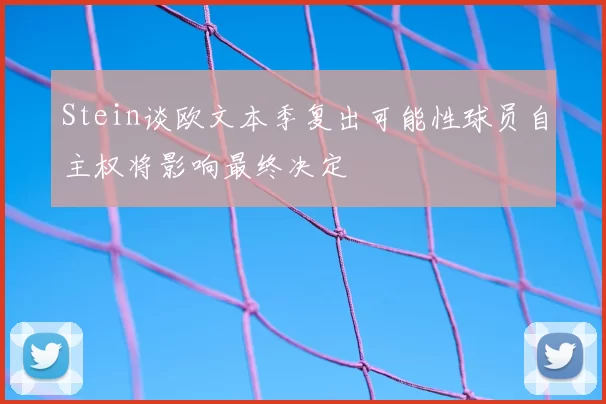 Stein谈欧文本季复出可能性球员自主权将影响最终决定